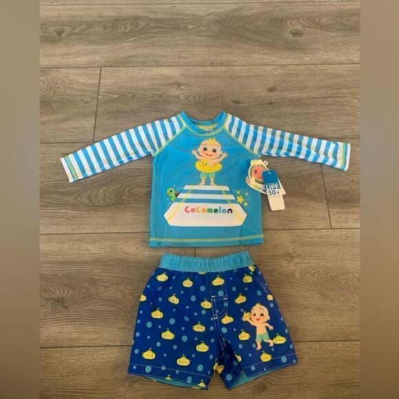 Cocomelon toddlers 2 pc set bathing suit - Picture 1 of 4